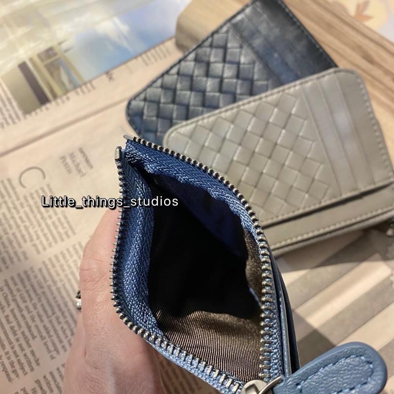 現貨 實拍 4色 小羊皮 小短夾 編織 卡夾 零錢包 真皮 男 女 小羊皮 BV-細節圖6