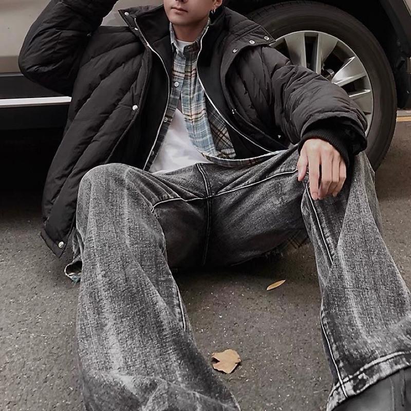 現貨 2色 空氣感 衍縫外套 設計款 寬肩外套 保暖外套 男 女 加長袖-細節圖2