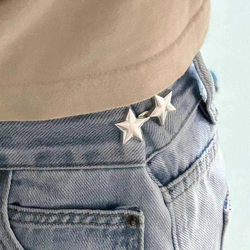 現貨 4色 雙星腰釦 收腰神器 可拆 免釘 免縫 收腰鈕扣 扣子 牛仔褲 改腰 男 女-細節圖5