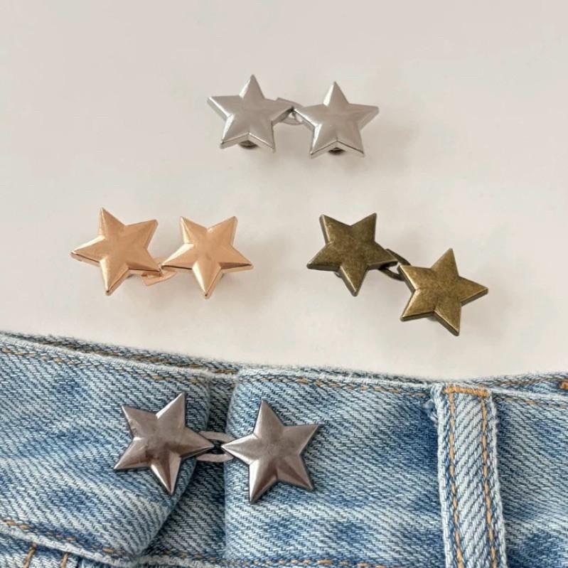 現貨 4色 雙星腰釦 收腰神器 可拆 免釘 免縫 收腰鈕扣 扣子 牛仔褲 改腰 男 女-細節圖8