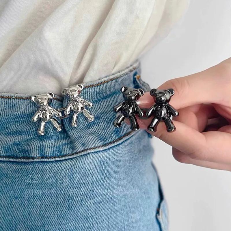 現貨 3色 DIY 螺絲款 小熊腰釦 收腰神器 可拆 免縫 調節釦 腰釦 熊熊 牛仔褲 改腰 男 女-細節圖8