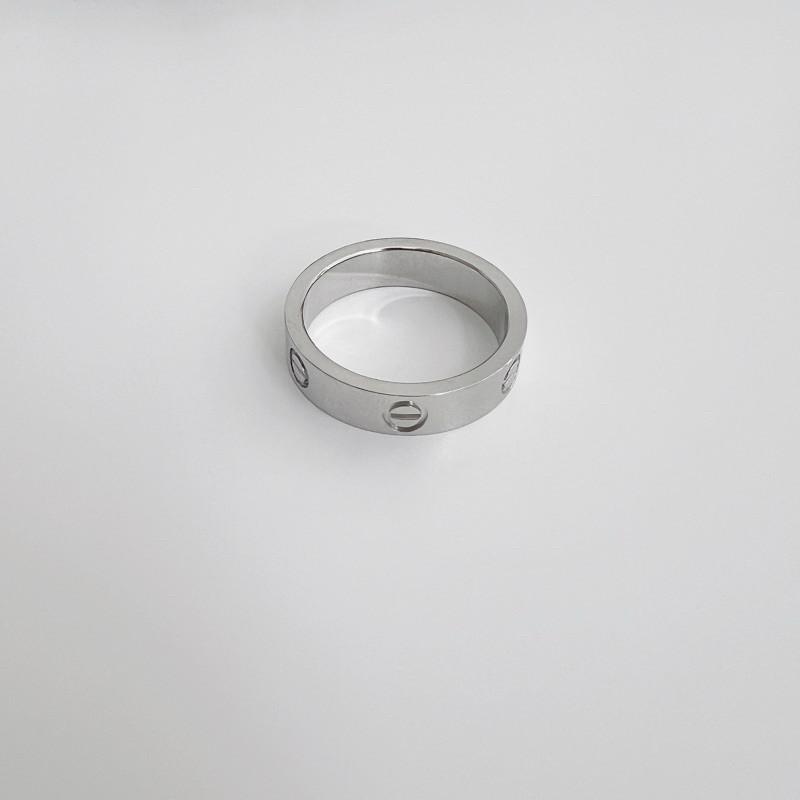 現貨 實拍 一字釘 簡約 寬戒 鈦鋼 戒指 高級 質感 品牌對戒-細節圖2