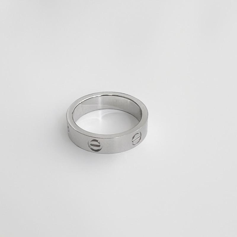 現貨 實拍 一字釘 簡約 寬戒 鈦鋼 戒指 高級 質感 品牌對戒-細節圖6