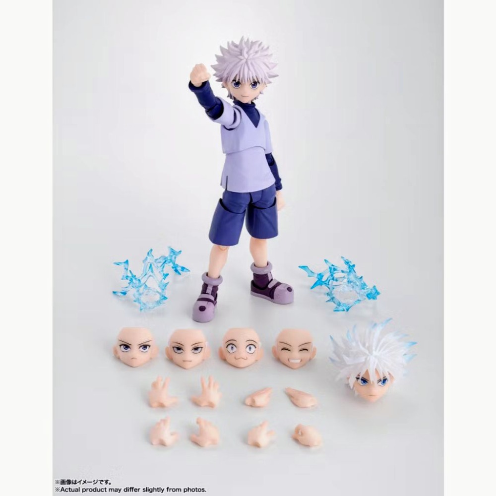 【艾模玩】代理版 全新現貨 S.H.F SHF HUNTER×HUNTER 獵人 小傑 奇犽 可動 公仔 貪婪之島 再販-規格圖7