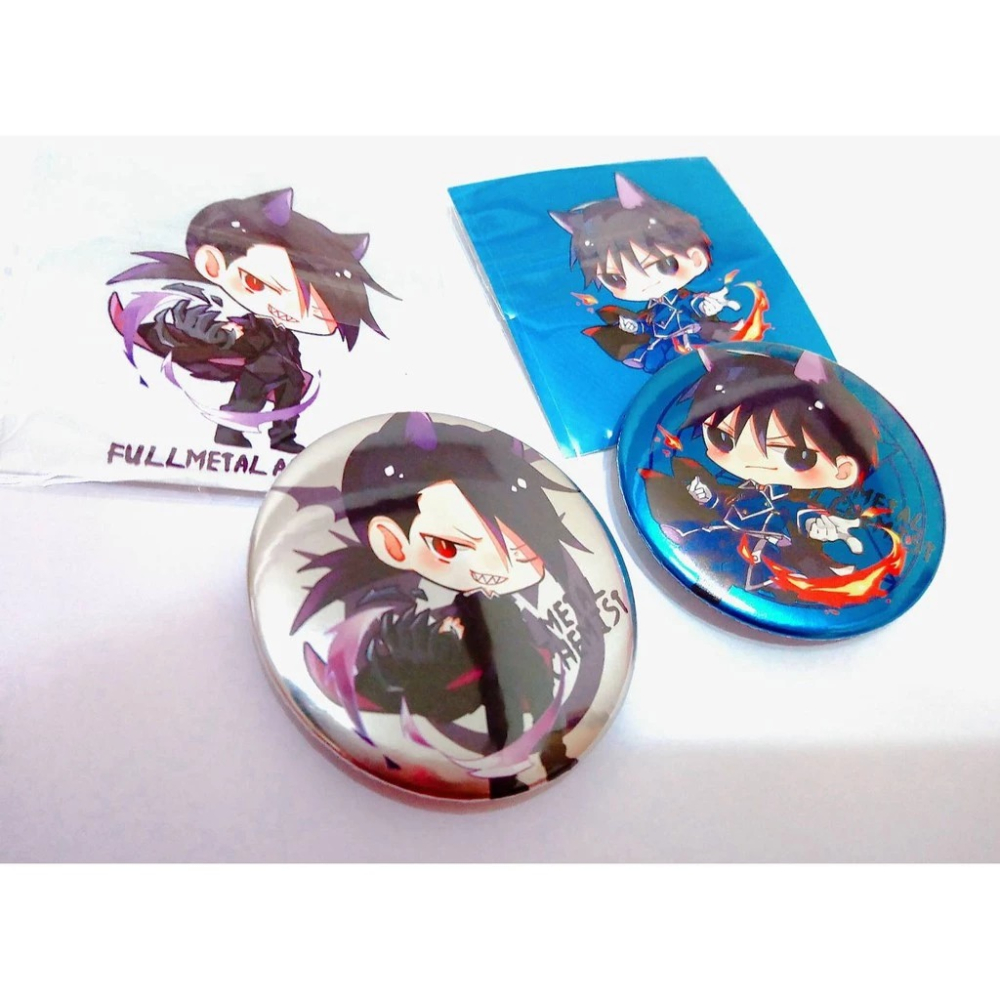 鋼之鍊金術師 || 5.8cm金屬徽章 ||【塔上的抹茶可可】-細節圖3