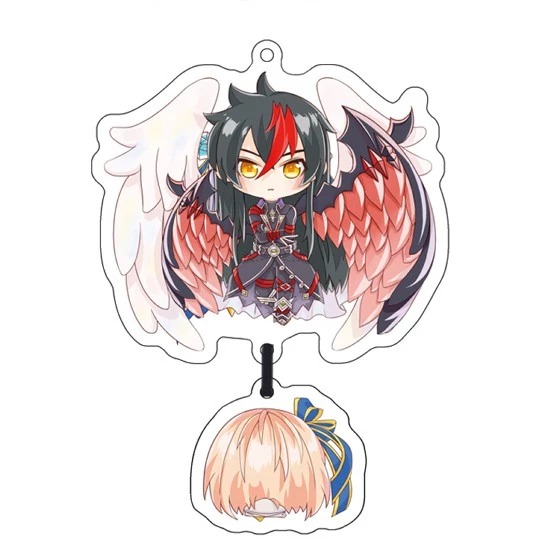 白貓 || 天魔組 - 露卡雷因｜四周年-光王+闇之王子 ||【塔上的抹茶可可】-細節圖2