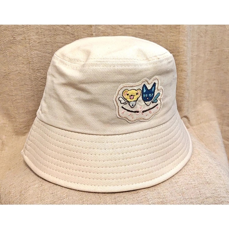庫洛魔法使 || 斯比小可手工刺繡悠悠哉哉漁夫帽 ||【塔上的抹茶可可】-細節圖2