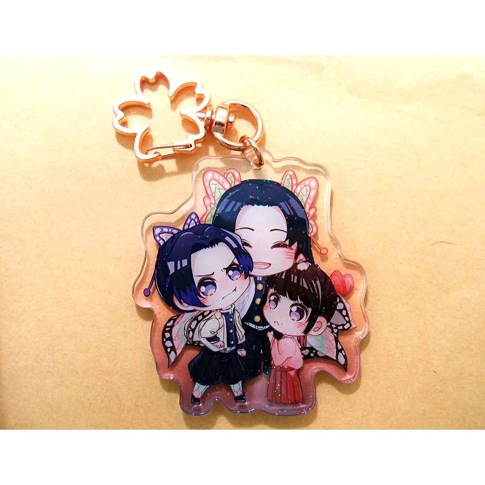 鬼滅之刃 || 花蟲組、不死川兄弟 - 亮粉壓克力吊飾 ||【塔上的抹茶可可】-細節圖3