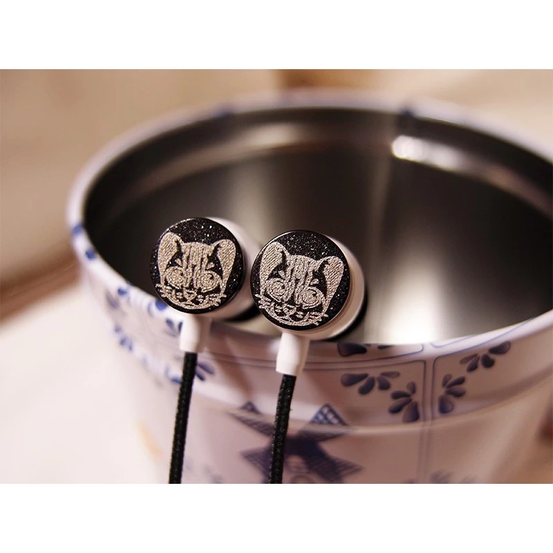 臺灣保育類系列 || 入耳式有線手作耳機 - 黑熊、石虎 || 【Bomb!Pumpkin】-細節圖3