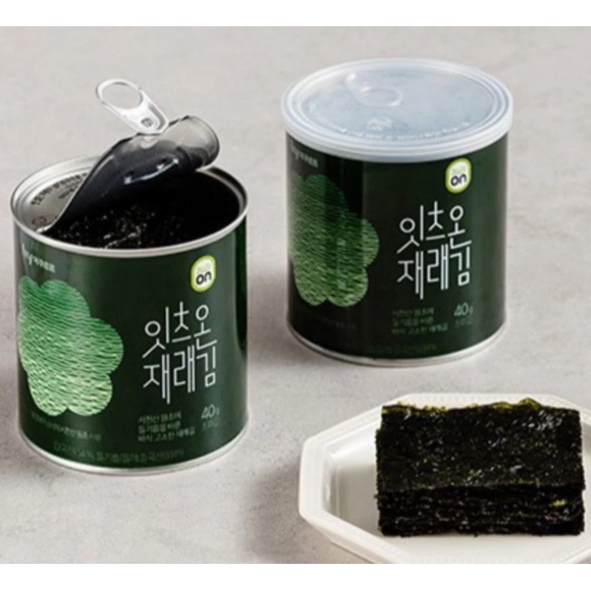 現貨 韓國🇰🇷傳統海苔 HY罐裝海苔40g 芝麻油海苔-細節圖2