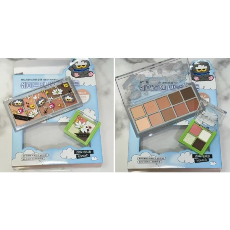 權志龍GD愛貓聯名款 ✨韓國ROMAND × ZO&FRIENDS 10色+4色眼影盤套盒-細節圖4