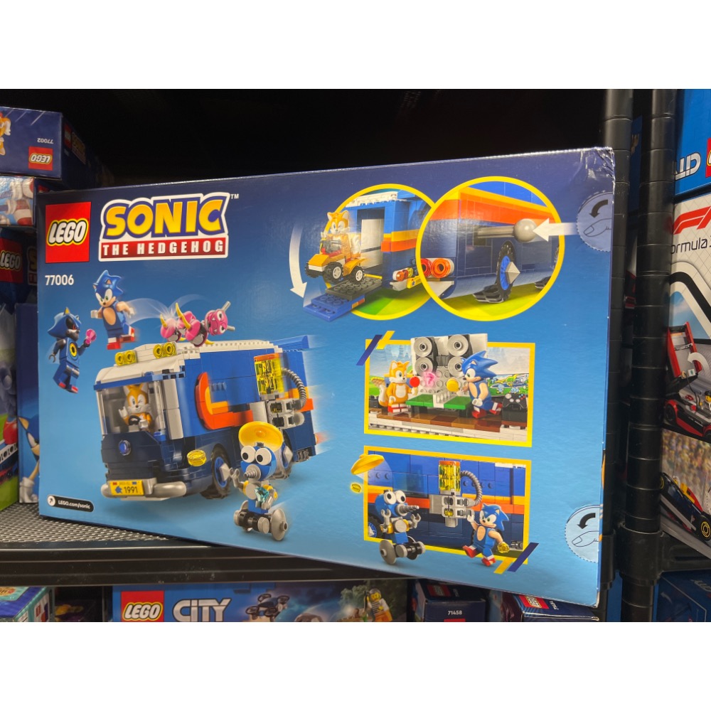 ||一直玩|| 「盒損/無盒」LEGO 77006 Team Sonic Command Truck 索尼克小隊指揮車-規格圖1