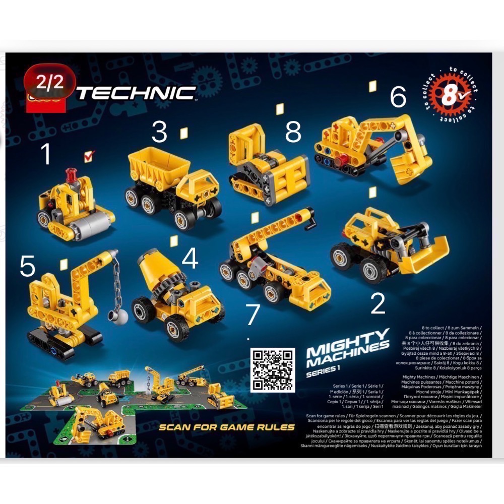 ||一直玩|| LEGO 42233 Mighty Machines 強大機具 一套8盒不重複-細節圖2