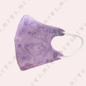【BNN 3D立體兒童醫用口罩】醫療口罩 醫用 3D 立體口罩 兒童 台灣製造 鼻恩恩 VM 火星寶寶紫 耳繩 無壓條-規格圖2