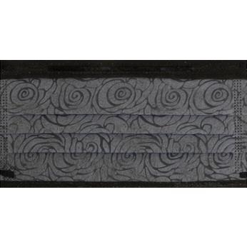 【愛貝恩 平面成人醫用口罩】醫療口罩 醫用 平面口罩 成人 台灣製造 雙鋼印 黑夜灰薔薇 黑色 雕花 聖誕老人 聖誕節-細節圖2