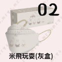 【康丞 4D立體成人醫用口罩】醫用口罩 魚口口罩 KF94 立體 成人 台灣製造 單片包裝 米飛兔聯名 羅宮秘密 玩耍-規格圖5