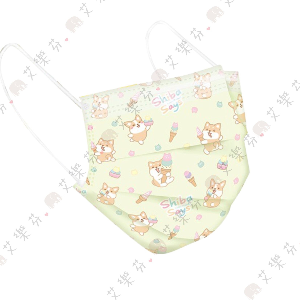 【摩戴舒 平面親子醫用口罩】醫療口罩 醫用 平面口罩 成人 兒童 台灣製造 柴語錄 藍 黃 可愛精選-細節圖2