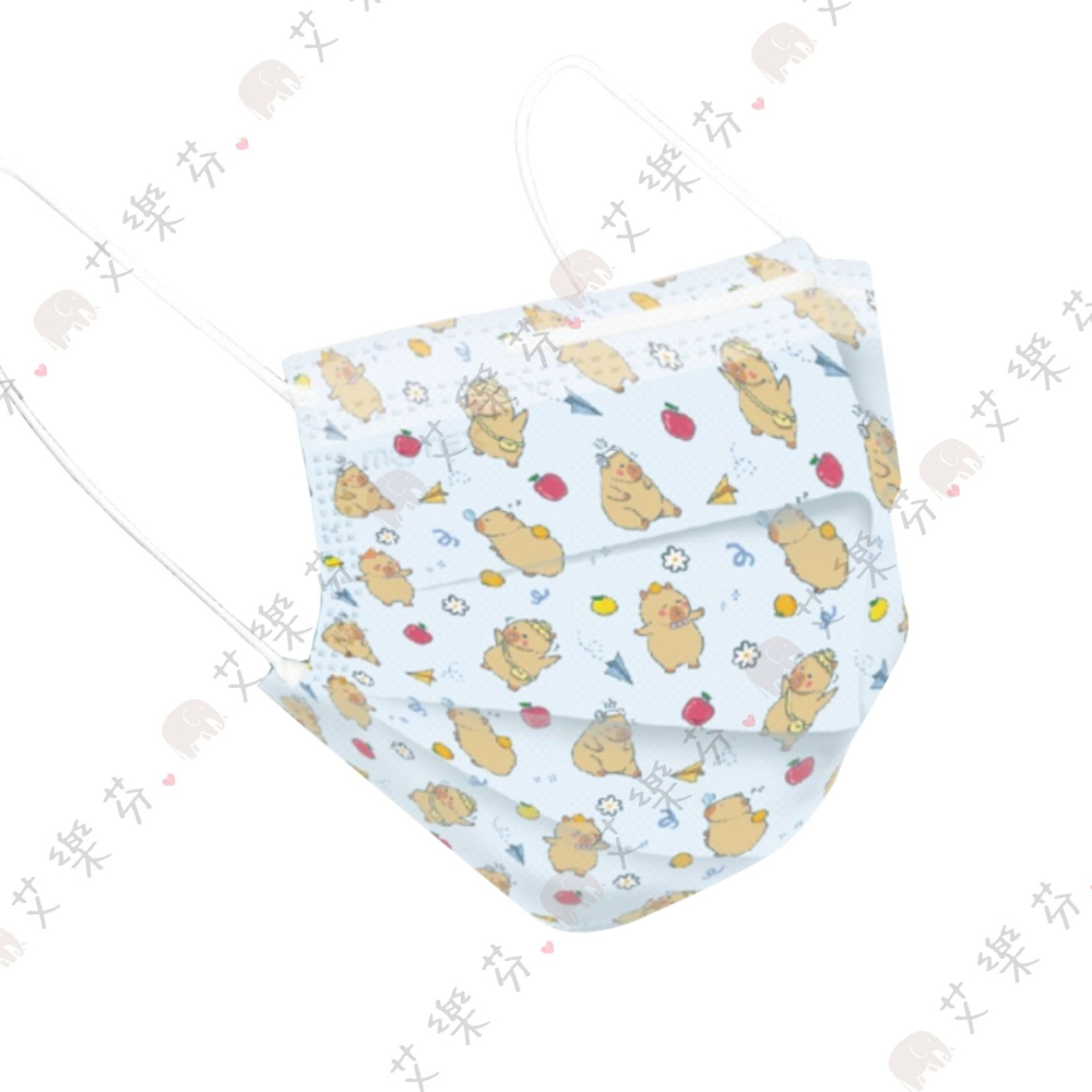 【摩戴舒 平面親子醫用口罩】醫療口罩 醫用 平面口罩 成人 兒童 台灣製造 柴語錄 藍 黃 可愛精選-細節圖3