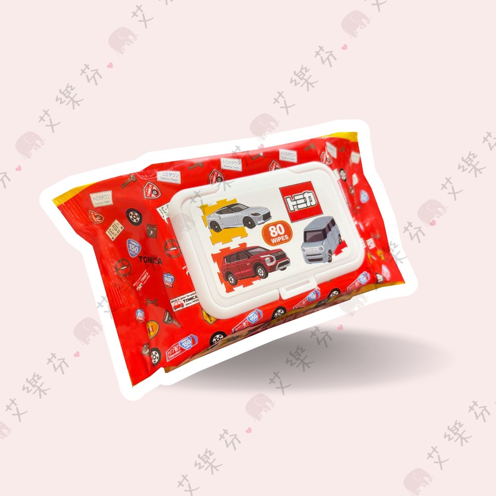 【TOMICA 波力 純水濕紙巾】柔濕巾 TOMICA 日本 多美加 小汽車 波力 POLI 純水濕紙巾 掀蓋包-規格圖1
