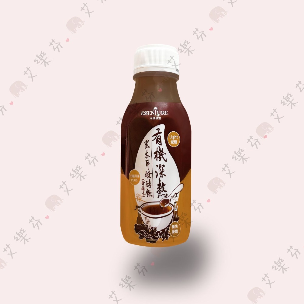 【大漢酵素 黑木耳 酵素飲】有機 深熬 黑木耳 醱酵飲 專利活性 諾麗果 梅子 23種蔬果 350ml-規格圖1