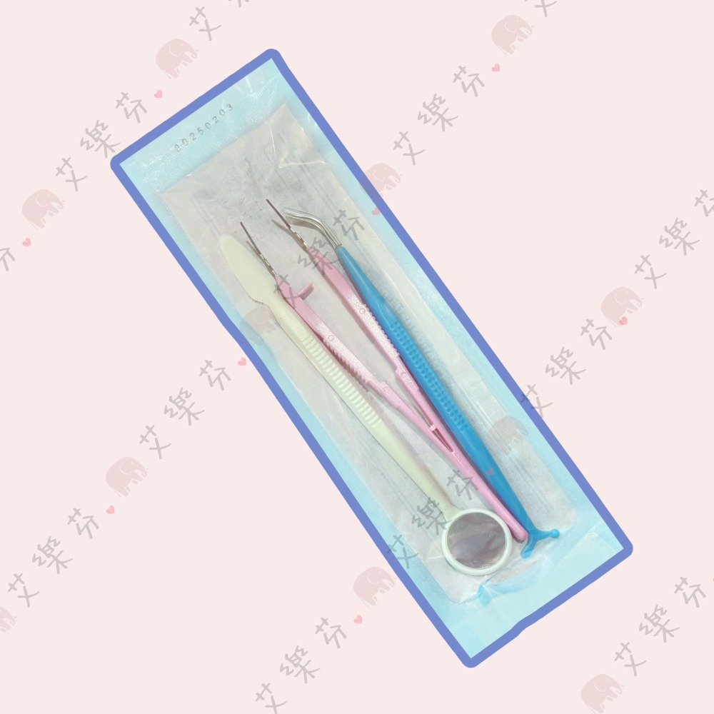 【美莉達 牙科手用器械】三合一牙科 手用器械 鑷子 鏡子 口腔牙鏡 探針 台灣製造-規格圖2