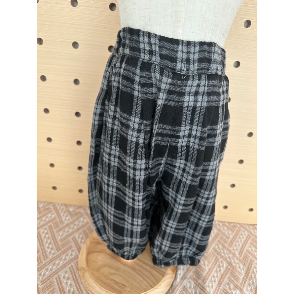 🖤 時髦炸街！黑白灰格紋數字大學T兩件套 👦👧-細節圖4