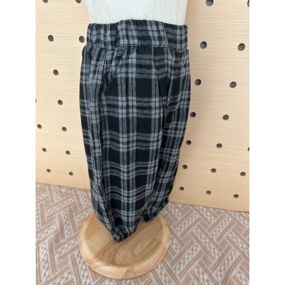 🖤 時髦炸街！黑白灰格紋數字大學T兩件套 👦👧-細節圖5