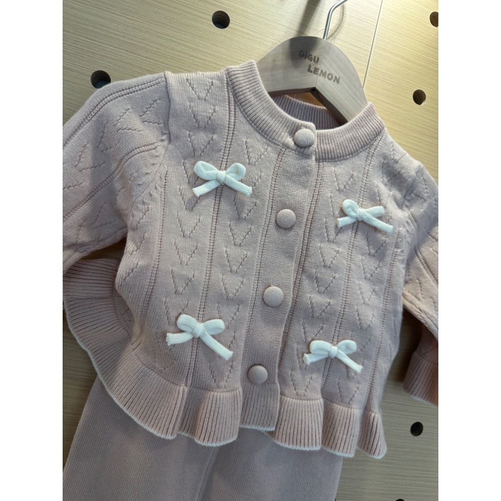 🌸 高質感韓系嬰幼兒針織兩件套｜小公主必收款 🌸-細節圖3