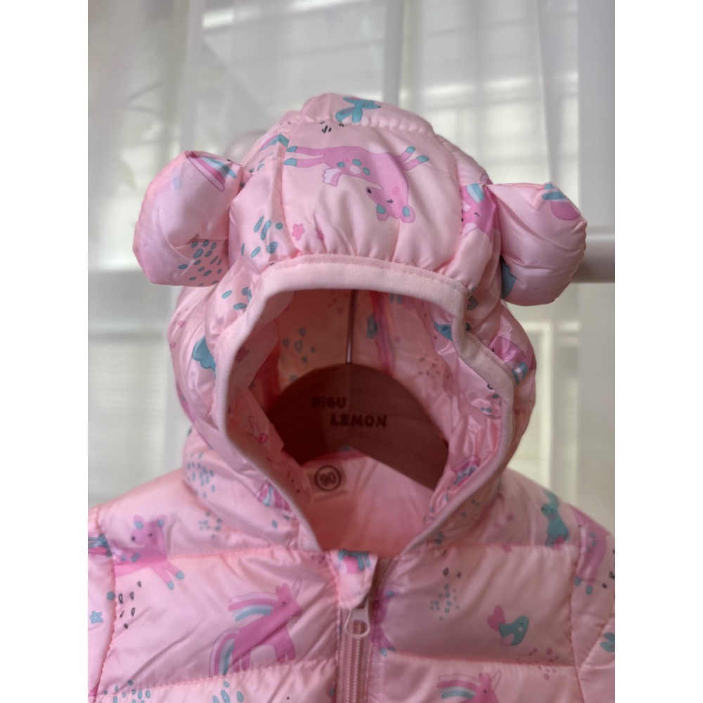 童趣鋪棉連帽外套-女寶-細節圖2