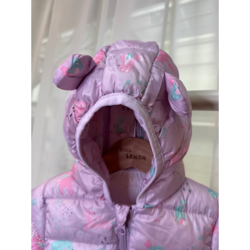 童趣鋪棉連帽外套-女寶-細節圖4