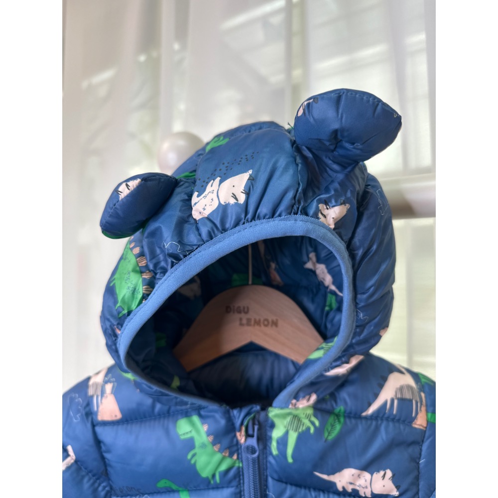 童趣鋪棉連帽外套-男寶-細節圖4