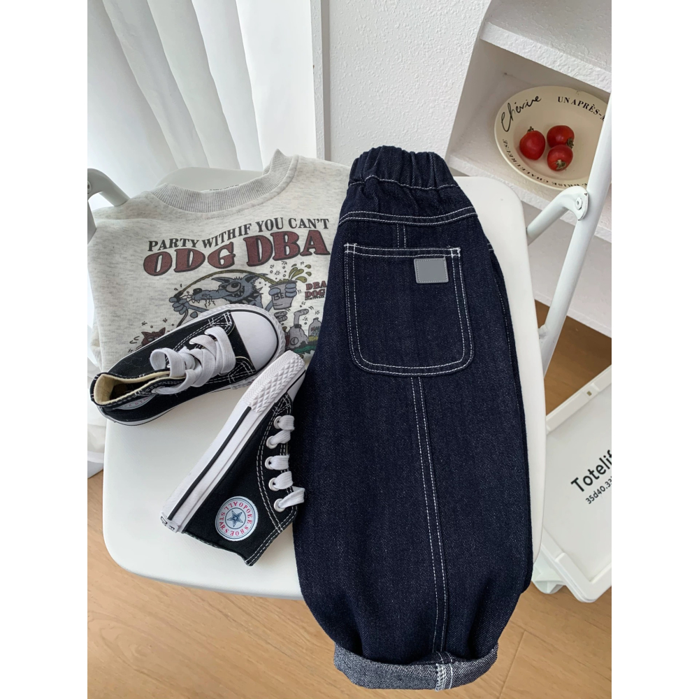 男寶系列-簡約原色牛仔褲-細節圖4