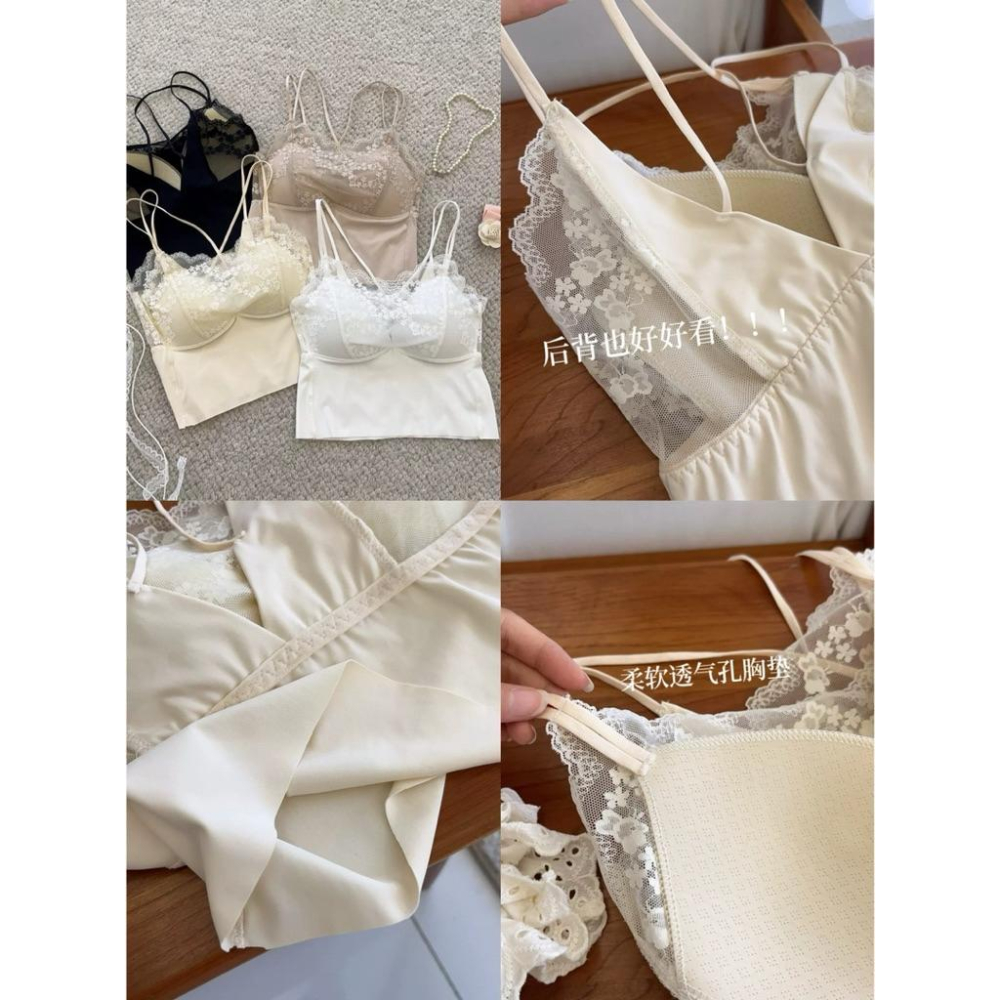 𝑩𝑶𝑾𝑨˚✿˖ 選品｜純慾風蕾絲吊帶背心 性感 修身 顯瘦 內搭外穿-細節圖4