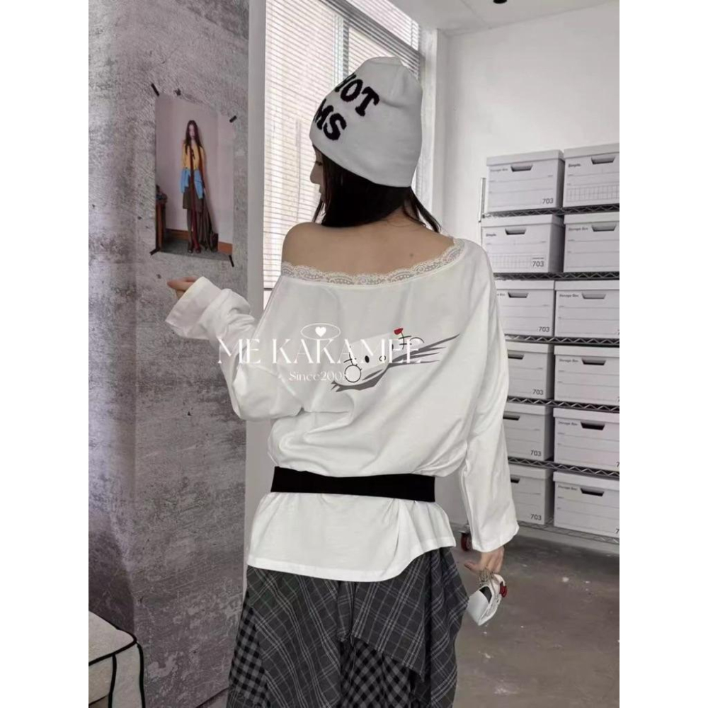 𝑩𝑶𝑾𝑨˚✿˖ 選品｜Kitty Lazy Street 上衣（附ⓀⓉ側背包）-細節圖2