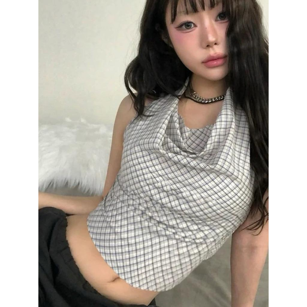 𝑩𝑶𝑾𝑨˚✿˖ 選品｜2025小眾設計款格紋上衣-細節圖2