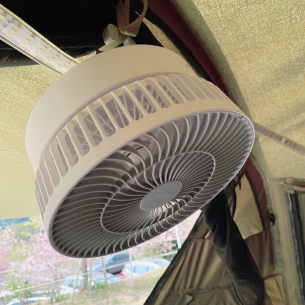 【KINYO】露營必備摺疊桌掛三用扇 (UF-8625)-細節圖7