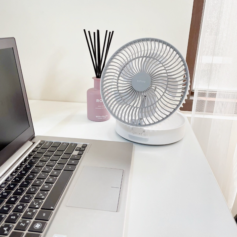 【KINYO】露營必備摺疊桌掛三用扇 (UF-8625)-細節圖8