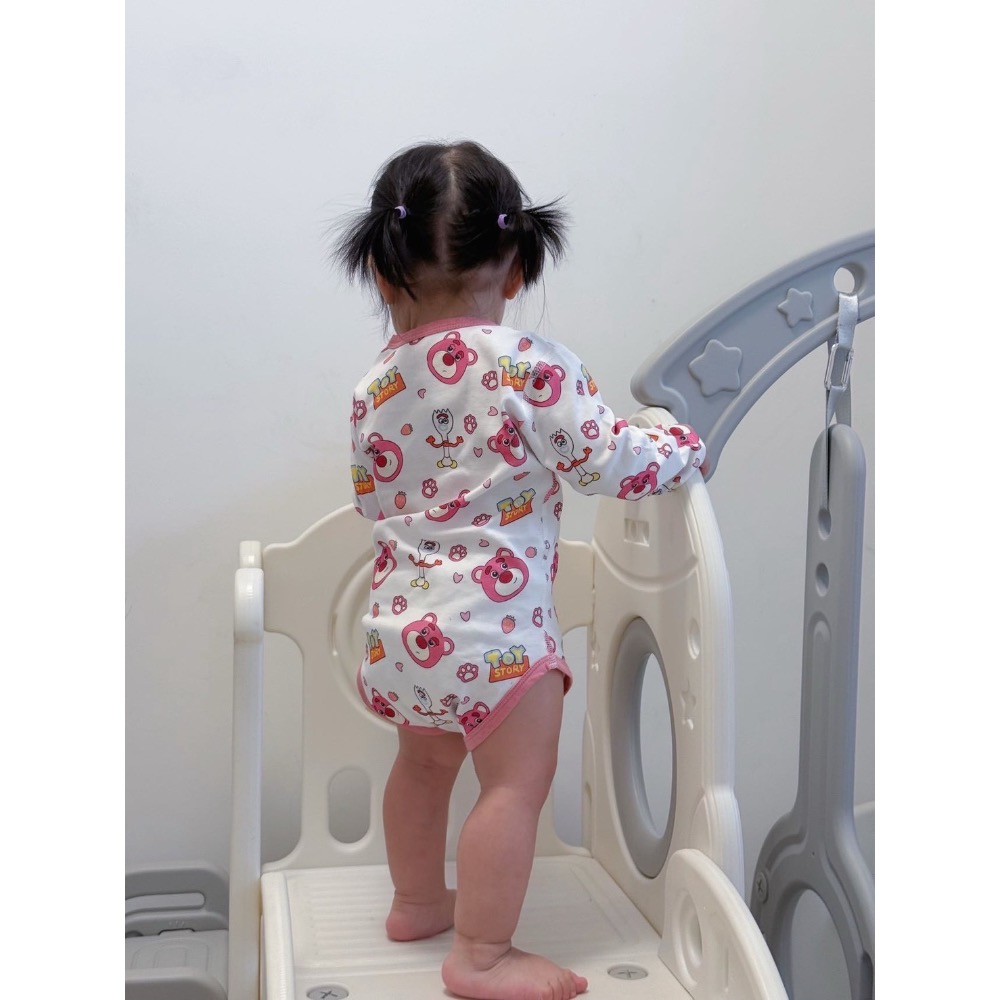 草莓熊🍓純棉長袖包屁衣-細節圖4