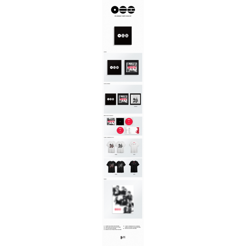 防彈少年團 BTS (限量版)第五張正規專輯「ARIRANG(T-shirt CD Box Set)」-細節圖2