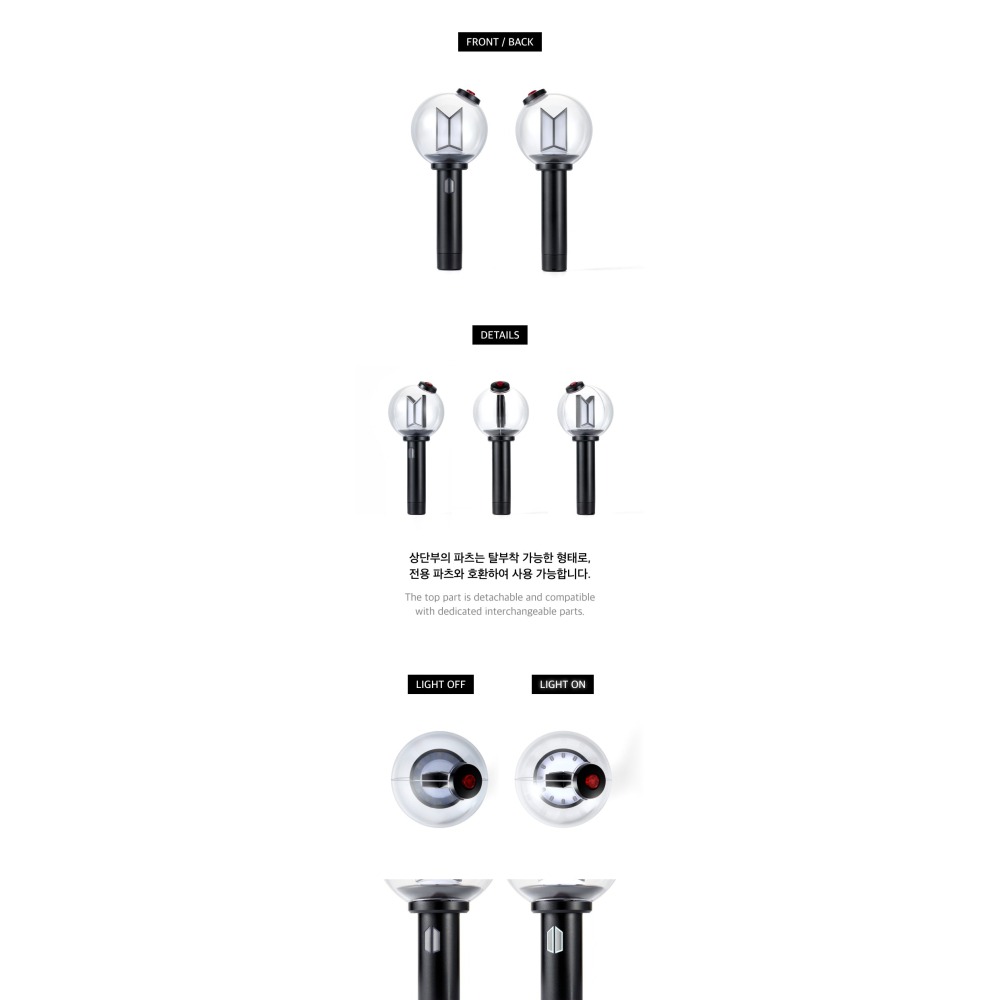 BTS OFFICIAL LIGHT STICK VER 4 官方應援手燈-細節圖3