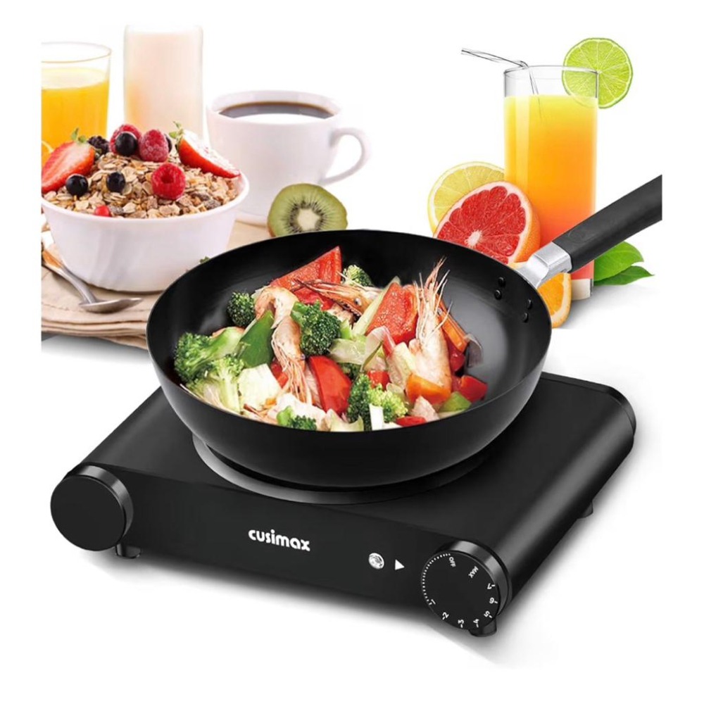 《CUSIMAX》1200W攜便式紅外電爐陶瓷玻璃電熱板 拒絕❌瓦斯味 烹飪露營 醫療靈媒 安東尼推薦 IIH爐可參考-細節圖3