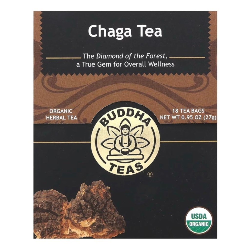 《Buddha teas》有機白樺茸茶包 無咖啡因 醫療靈媒369、Vimergy可參考-細節圖2