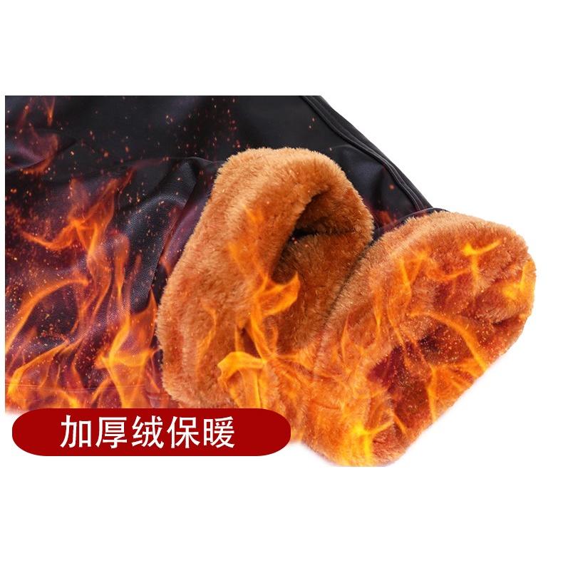 冬季男加絨加厚連帽保暖皮衣外套棉衣外套寬鬆機車大衣-細節圖5