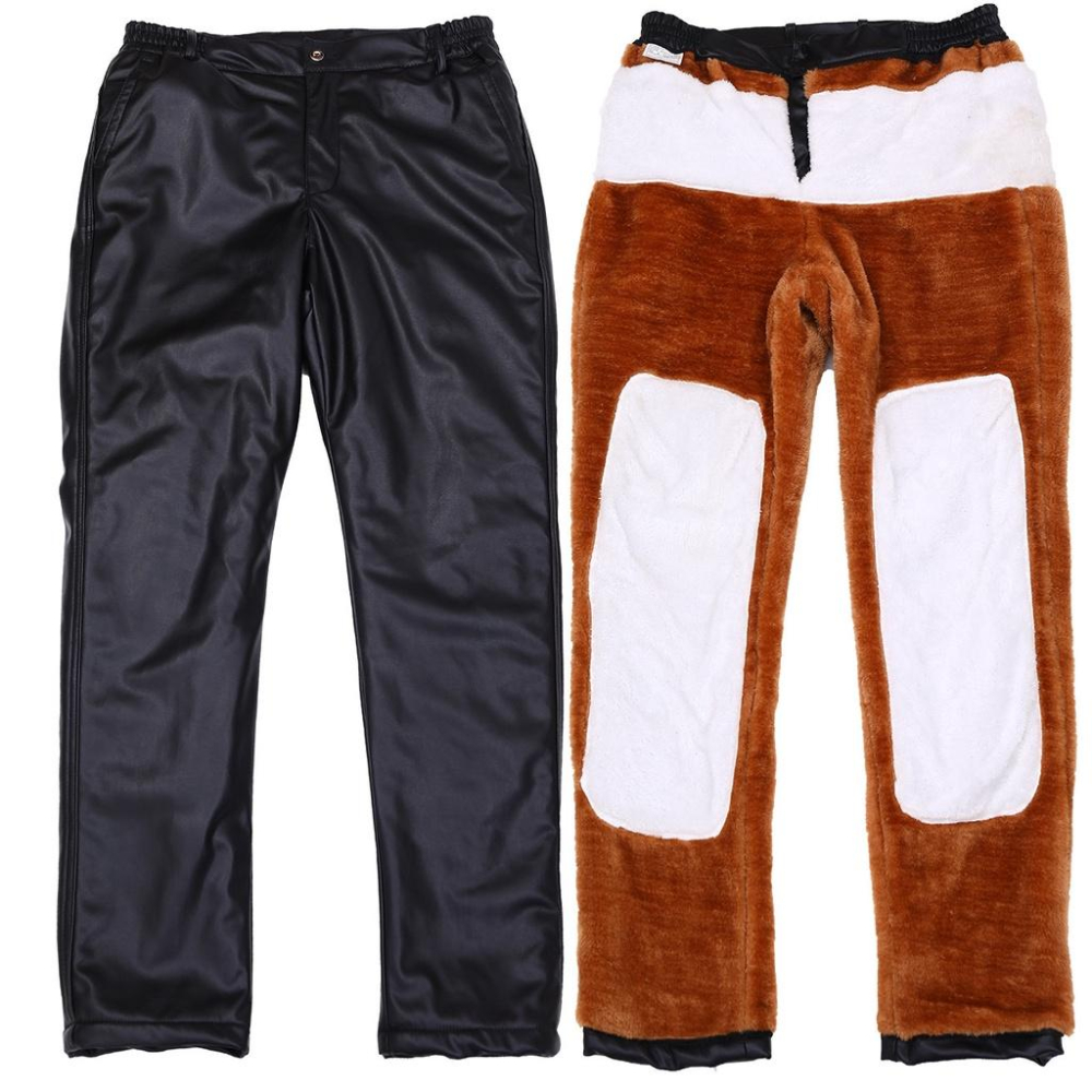 冬季男加絨加厚連帽保暖皮衣外套棉衣外套寬鬆機車大衣-細節圖6