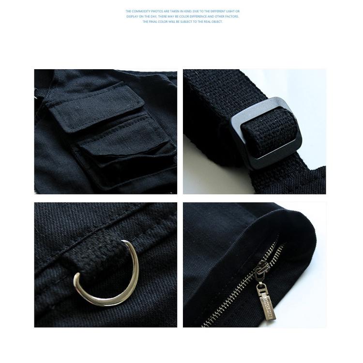 👑*現貨在臺 2way多功能工裝背心outdoor戶外手提包托特包男女工裝外套-細節圖8