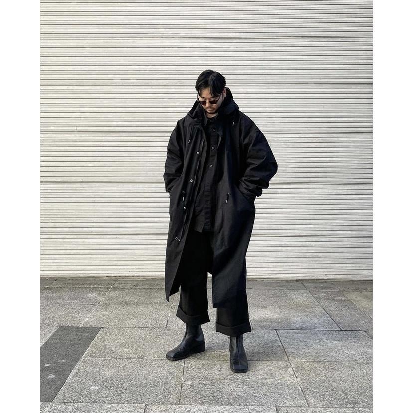 現貨 日系復古m51中長版風衣外套寬鬆外套-細節圖5