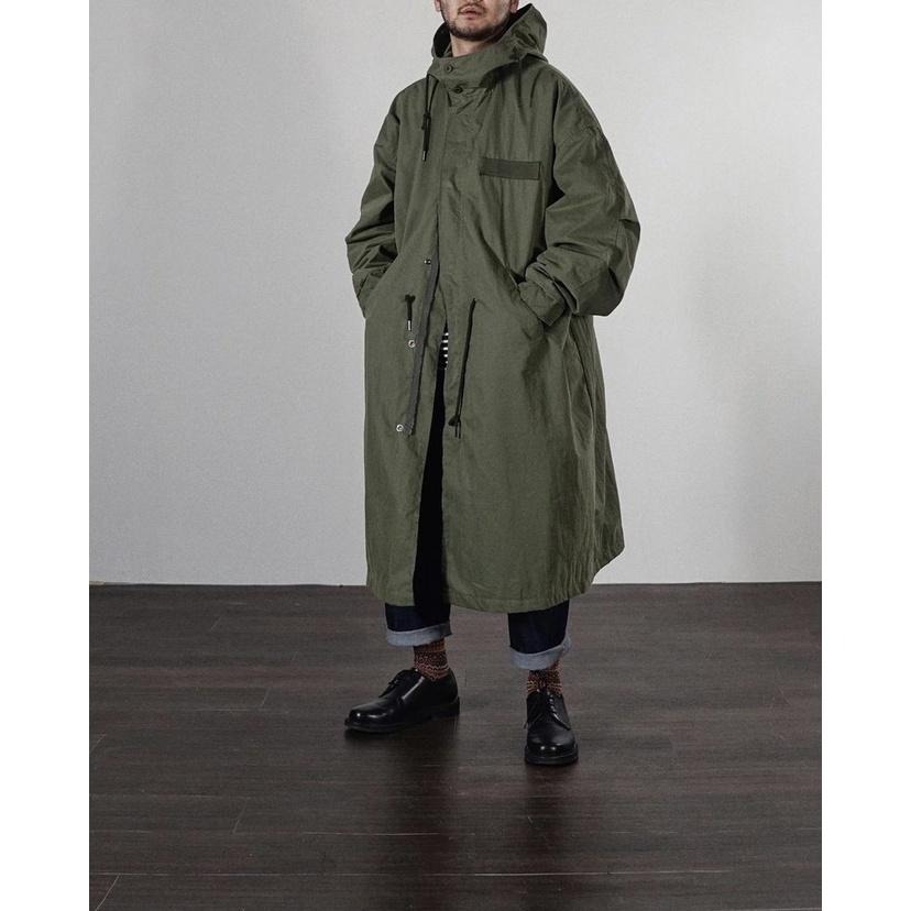 現貨 日系復古m51中長版風衣外套寬鬆外套-細節圖6