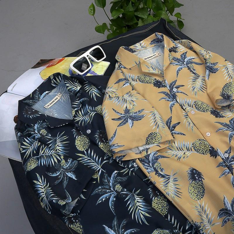 現貨 度假風 花襯衫 印花 滿版 襯衫 寬鬆風 團服 男生襯衫 女生襯衫 情侶裝 班服 碎花襯衫-細節圖2