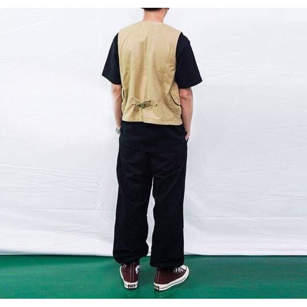 ☦<現貨免運🔥> 工裝背心 日系 復古 背心 馬甲 工作背心 多口袋 修身 男 男生背心 古著風 男生馬甲 多口袋背心-細節圖4
