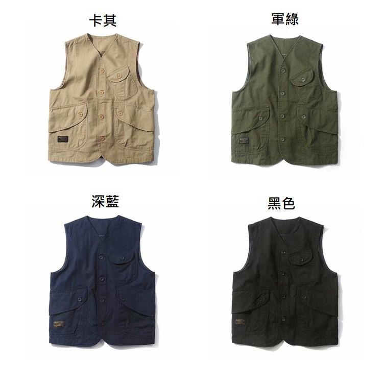 ☦<現貨免運🔥> 工裝背心 日系 復古 背心 馬甲 工作背心 多口袋 修身 男 男生背心 古著風 男生馬甲 多口袋背心-細節圖7
